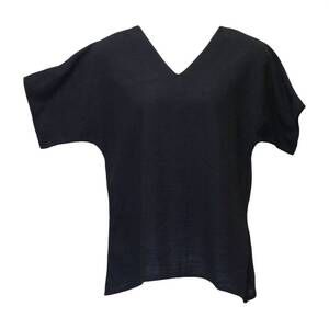NEW EZZE WEAR california cotton brisa top in black